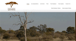 Desktop Screenshot of kameeldoringsafaris.co.za